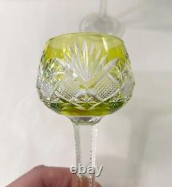 1 verre à vin roemer en cristal doublé SAINT LOUIS modèle GAVARNI taille 4878