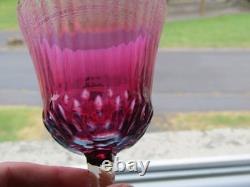 1 verre à vin roemer violet rose en cristal SAINT LOUIS THISTLE 20,9 cm lotE