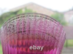 1 verre à vin roemer violet rose en cristal SAINT LOUIS THISTLE 20,9 cm lotE