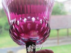 1 verre à vin roemer violet rose en cristal SAINT LOUIS THISTLE 20,9 cm lotE