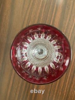 1 verre en cristal améthyste à vin du Rhin (Roemer) Saint-Louis collection Tommy