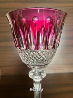 1 verre en cristal améthyste à vin du Rhin (Roemer) Saint-Louis collection Tommy