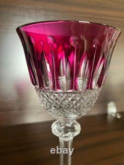 1 verre en cristal améthyste à vin du Rhin (Roemer) Saint-Louis collection Tommy