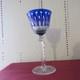 1 Verre Roemer Cristal De Saint Louis Mod&egrave;le Tommy Couleur Bleu Cobalt H 19,7
