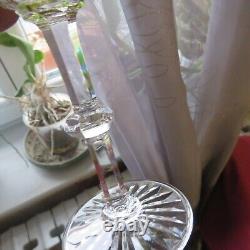 1 verre roemer de couleur chartreux cristal de saint louis modèle trianon H 18