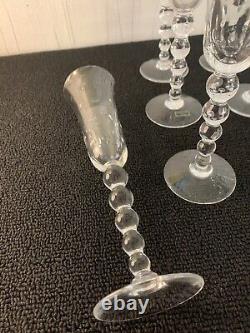 22 flûtes à champagne modèle Bubble en cristal de Saint Louis (prix à la pièce)