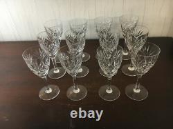 23 verres à vin rouge modèle Chantilly cristal de Saint Louis /prix à la pièce