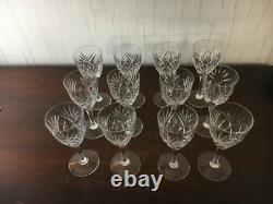 23 verres à vin rouge modèle Chantilly cristal de Saint Louis /prix à la pièce