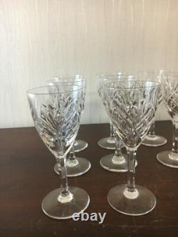 23 verres à vin rouge modèle Chantilly cristal de Saint Louis /prix à la pièce