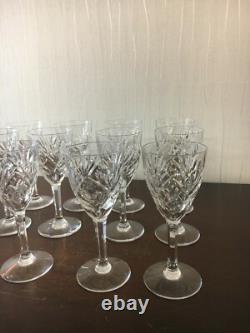 23 verres à vin rouge modèle Chantilly cristal de Saint Louis /prix à la pièce