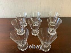 25 verres à eau modèle diamant en cristal de Saint Louis (prix à la pièce)