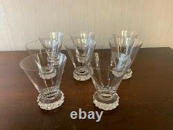25 verres à eau modèle diamant en cristal de Saint Louis (prix à la pièce)