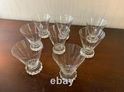 25 verres à eau modèle diamant en cristal de Saint Louis (prix à la pièce)