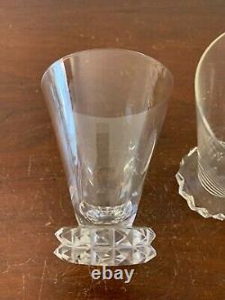 25 verres à eau modèle diamant en cristal de Saint Louis (prix à la pièce)
