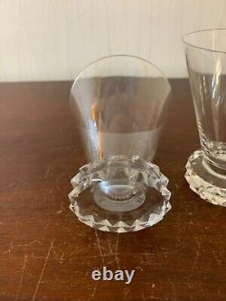 25 verres à eau modèle diamant en cristal de Saint Louis (prix à la pièce)