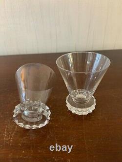 25 verres à vin blanc modèle diamant en cristal de Saint Louis (prix à la pièce)