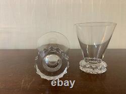 25 verres à vin blanc modèle diamant en cristal de Saint Louis (prix à la pièce)