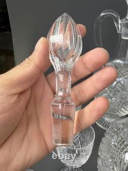 2 Carafe Et 12 Verres À Vin Blanc En Cristal Saint Louis Modèle Gavarni
