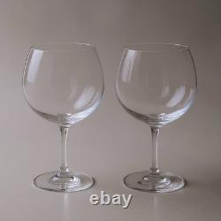 2 Grands Verres Dégustation Vin Cristal Saint-Louis 23 cm Signés