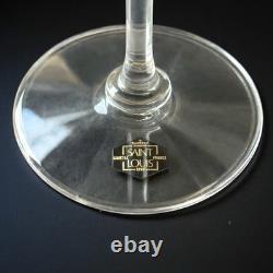 2 Grands Verres Dégustation Vin Cristal Saint-Louis 23 cm Signés