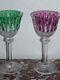 2 Superbes Grands Verres À Vin Roemer En Cristal Saint Louis Tommy 19,8 Cm