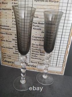2 Verres En Cristal Saint Louis, Flûtes A Champagne? Bubble