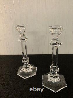 2 bougeoirs en cristal de Saint Louis (prix à la pièce) modèle1