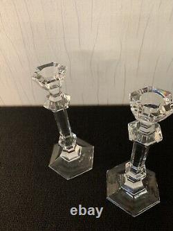 2 bougeoirs en cristal de Saint Louis (prix à la pièce) modèle1