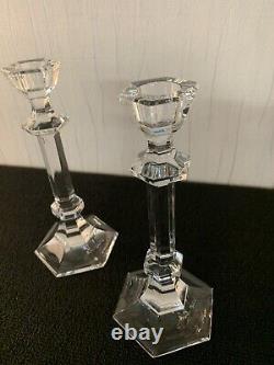 2 bougeoirs en cristal de Saint Louis (prix à la pièce) modèle1