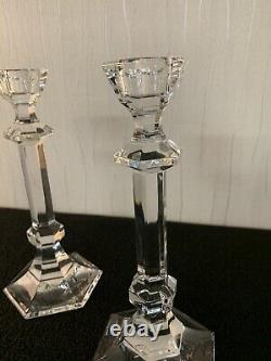 2 bougeoirs en cristal de Saint Louis (prix à la pièce) modèle1