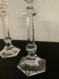 2 bougeoirs en cristal de Saint Louis (prix à la pièce) modèle1