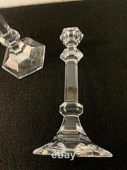 2 bougeoirs en cristal de Saint Louis (prix à la pièce) modèle1