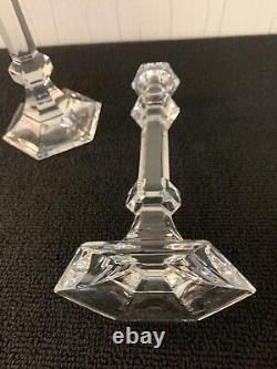 2 bougeoirs en cristal de Saint Louis (prix à la pièce) modèle1