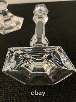 2 bougeoirs en cristal de Saint Louis (prix à la pièce) modèle1
