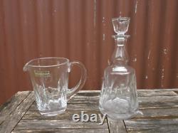 2 carafes en cristal saint louis, modèle cerdagne