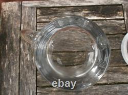2 carafes en cristal saint louis, modèle cerdagne