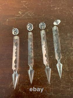 2 pampilles GM de lustre en cristal de Saint Louis (prix à la pièce)