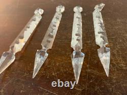 2 pampilles GM de lustre en cristal de Saint Louis (prix à la pièce)