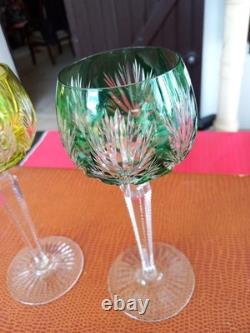 2 verres à eau cristal Saint Louis Roemer Modèle Florence