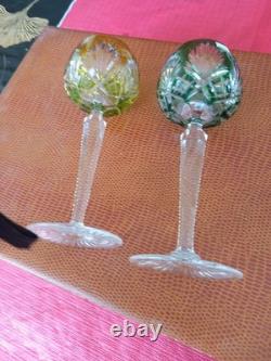 2 verres à eau cristal Saint Louis Roemer Modèle Florence