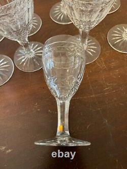 2 verres à eau modèle Clovis en cristal de Saint Louis Attribué /prix à la pièce