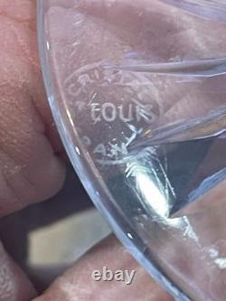 2 verres à veau en cristal signés Saint Louis modèle Tommy H 17 cm