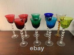 2 verres à vin modèle Bubble en cristal de Saint Louis (prix à la pièce)