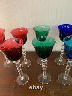2 verres à vin modèle Bubble en cristal de Saint Louis (prix à la pièce)