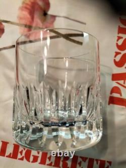 2 verres à whisky cristal saint louis modèle marine jersey, signés