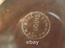 2 verres à whisky cristal saint louis modèle marine jersey, signés