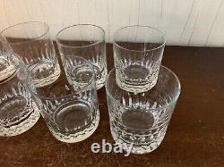 2 verres à whisky modèle marine Jersey cristal Saint Louis (prix à la pièce)