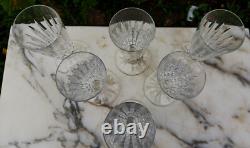 3230 saint louis 6 flutes à champagne modèle côte plate cristal h. 18 cm N°2