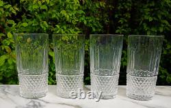 3398 saint louis 4 verres à orangeade cristal model tommy h. 14 cm