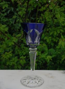 3398 saint louis roemer 6 verres à digestif cristal model camargue h. 12 cm